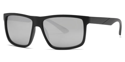 DS-6829 - Lentes deportivos clásicos con diseño cuadrado y armazón plástico