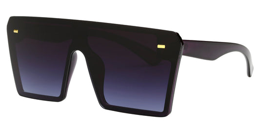 DS-7964 - Lentes oversized con estilo Flat Top y marco moderno