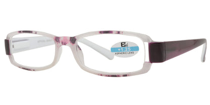 DS-RS 1120 - Lentes de lectura rectangulares de plástico en dos tonos