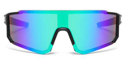 DS-4591 - Lentes infantiles con diseño de media montura y lente espejo tipo escudo
