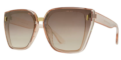 DS-8787 - Lentes de sol de plástico con mica plana y diseño contemporáneo