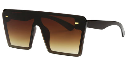 DS-7964 - Lentes oversized con estilo Flat Top y marco moderno